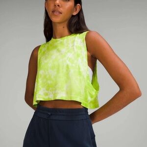 Lululemon All Yours Crop Tank - Tie Dye- Sz 6
Sold out style